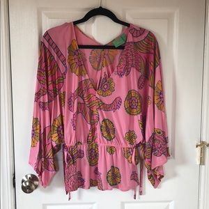Jules Reid kimono tie top
